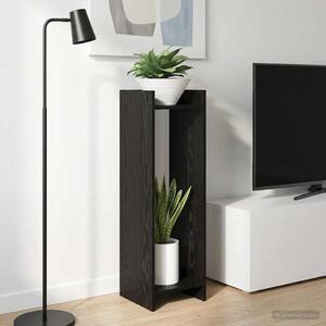 VidaXL Növényállvány 2 pcs Fekete Tölgy 30 x 30 x 100 cm Mérnöki fa