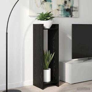 VidaXL Növényállvány Fekete Tölgy 30 x 30 x 100 cm Mérnöki fa