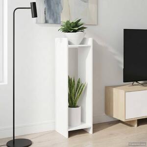 VidaXL Növényállvány polcokkal Fehér 30 x 30 x 100 cm Mérnöki fa