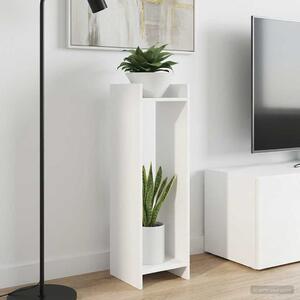 VidaXL Növényállvány polcokkal 2 pcs Fehér 30 x 30 x 100 cm Mérnöki fa