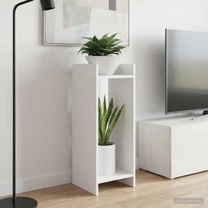 VidaXL Növényállvány polcokkal 2 pcs Fehér 30 x 30 x 80 cm Mérnöki fa