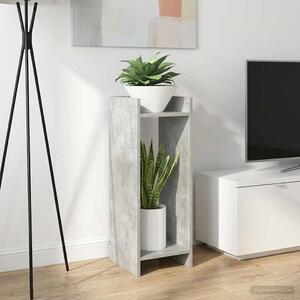 VidaXL Növényállvány polcokkal Beton Szürke 30 x 30 x 80 cm Mérnöki fa
