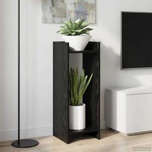 VidaXL Növényállvány 2 pcs Fekete Tölgy 30 x 30 x 80 cm Mérnöki fa