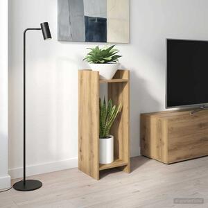 VidaXL Növényállvány Kézműves Tölgy 30 x 30 x 80 cm Mérnöki fa