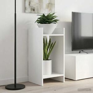 VidaXL Növényállvány polcokkal 2 pcs Fehér 30 x 30 x 60 cm Mérnöki fa