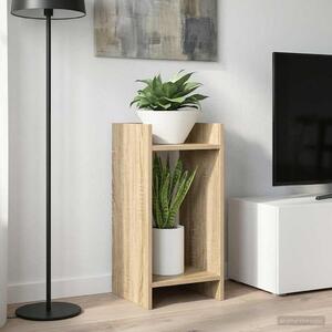 VidaXL Növényállvány polcokkal Sonoma tölgy 30 x 30 x 60 cm Mérnöki fa