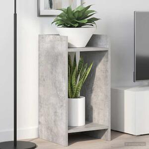 VidaXL Növényállvány polcokkal Beton Szürke 30 x 30 x 60 cm Mérnöki fa