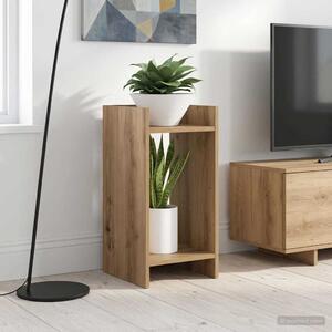 VidaXL Növényállvány 2 pcs Kézműves Tölgy 30 x 30 x 60 cm Mérnöki fa
