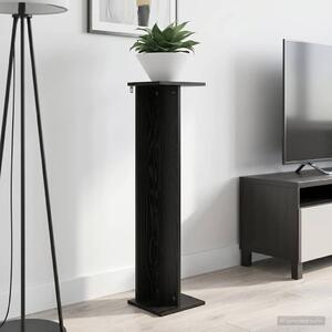 VidaXL Növényállvány Fekete Tölgy 25 x 25,5 x 100,5 cm Mérnöki fa