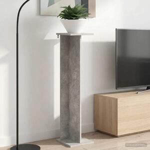 VidaXL Növényállvány Beton Szürke 25 x 25,5 x 100,5 cm Mérnöki fa