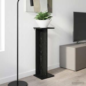 VidaXL Növényállvány Fekete Tölgy 25 x 25,5 x 80,5 cm Mérnöki fa