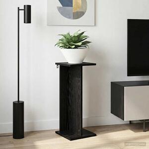 VidaXL Növényállvány Fekete Tölgy 25 x 25,5 x 60,5 cm Mérnöki fa