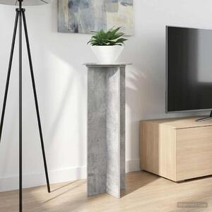 VidaXL Növényállvány 2 pcs Betonszürke Ø40 x 100 cm Szerelt Fa