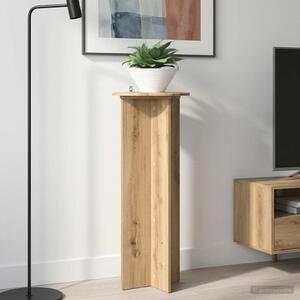 VidaXL Növényállvány 2 pcs Kézműves Tölgy Ø40 x 100 cm Szerelt Fa