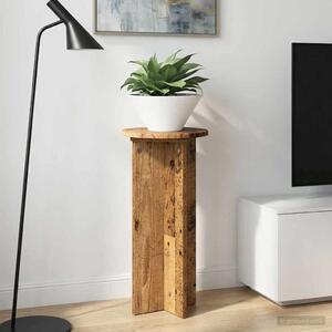 VidaXL Növényállvány 2 pcs Antik Fa 29,5 x 29,5 x 60 cm Szerelt Fa