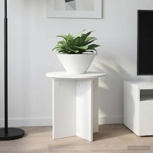 VidaXL Növényállvány 2 pcs Fehér Ø40 x 40 cm Szerelt Fa