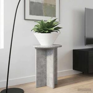 VidaXL Növényállvány 2 pcs Betonszürke Ø29,5 x 40 cm Szerelt Fa