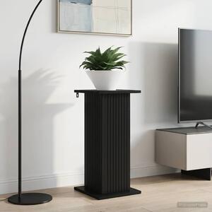 VidaXL Növényállvány Fekete 30,5 x 30 x 60,5 cm Szerelt Fa