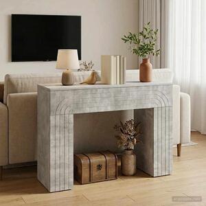 Dohányzóasztal Betonszürke 102 x 35 x 75 cm Szerelt Fa