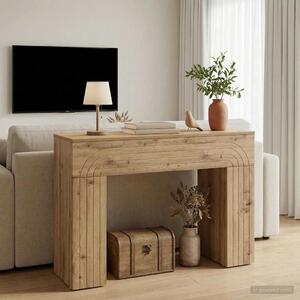 Dohányzóasztal Kézműves Tölgy 102 x 35 x 75 cm Szerelt Fa