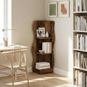 Sarokpolc polcokkal Antik Fa 34 x 33 x 102 cm Szerelt Fa
