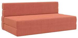 VidaXL Hajtogatható Kanapéágy Piros Narancs 203 x 152 x 15 cm