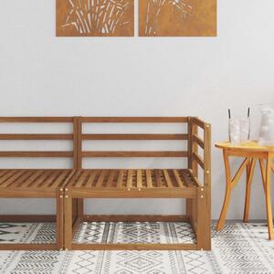 VidaXL Kültéri Sarokkanapé Természetes 83 x 83 x 73 cm