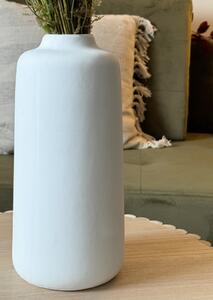 DEBBIE fehér kerámia váza 28 cm