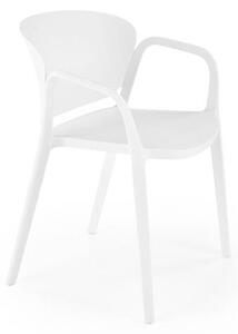 K491 műanyag kerti szék - fehér