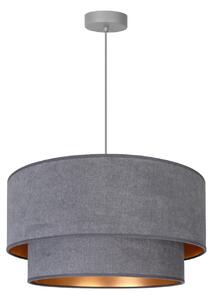 Függőlámpa Duolla, Boho, Szürke, Hálószoba, Szövet / Textília, Fiatalos életstílus