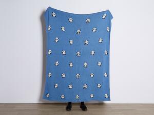 Kék pamut gyerektakaró 130 x 170 cm TALOKAN