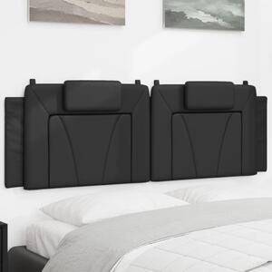 VidaXL fekete műbőr fejtámla párna 160 cm