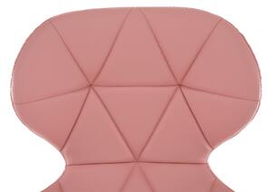 Irodai fotel Asher (rózsaszín + króm). 1065182