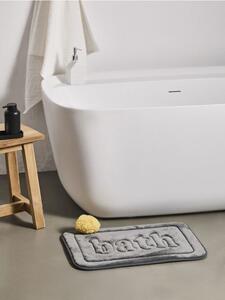 Sinsay - Feliratos fürdőszobai szőnyeg Bath - sötétszürke