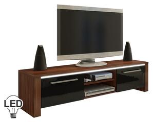 TV asztal/szekrény Helix (szilva + fényes fekete). 780043