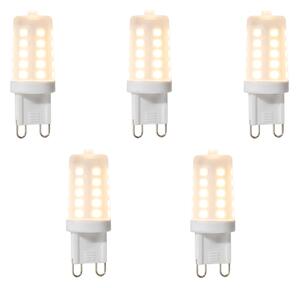 5 darabos készlet G9 dimmelhető LED izzók 3W 280 lm 2700K