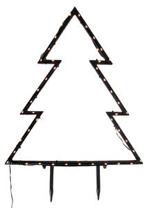 Karácsonyfa reflektor fekete 71 cm LED-del, IP44 - Kas