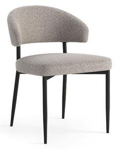 MAZZONI EXPORT IRIS Bézs Latte (Monza 60 szövet) - MODERN LOFT BOUCLÉ KÁRPITOZOTT SZÉK NAPPALIBA/ÉTKEZŐBE