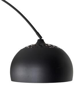 Modern íves állólámpa fekete - XXL