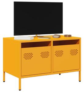 Mustársárga hidegen hengerelt acél TV-szekrény 68x39x43,5 cm