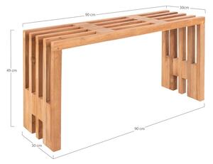 Benidorm teakfa kerti pad, 90 x 30 cm - House Nordic