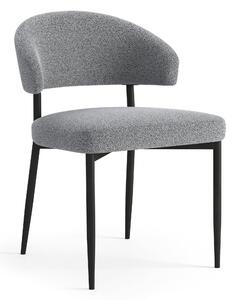 MAZZONI EXPORT IRIS Szürke (Monza 120 szövet) - MODERN LOFT BOUCLÉ KÁRPITOZOTT SZÉK NAPPALIBA/ÉTKEZŐBE