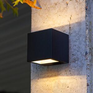 LED kült. fali Gemini Matt fekete 8,8cm széles
