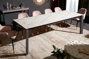 SEVEN exkluzív bővíthető kerámia étkezőasztal -fehér- 180-240cm