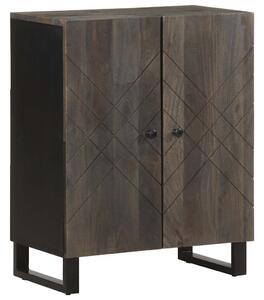Sideboard Fekete 60x33x75 cm tömörfa Mango