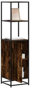Highboard sonoma tölgy 35,5x35x139 cm gépelt fa és fém