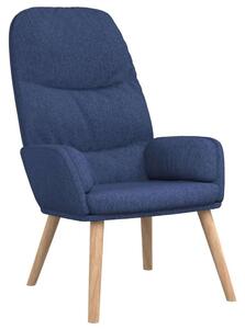 Modern Kék Szövet Pihenőfotel - 70x77x98 cm