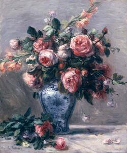 Pierre Auguste Renoir - Reprodukció Vase of Roses, (35 x 40 cm)