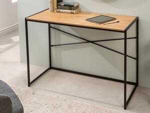 Slim Line barna/fekete íróasztal 100 cm