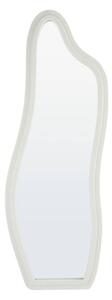 Organikus fali tükör fehér MDF kerettel 160 x 58 cm - ÉCLIPSE